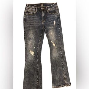 Zoe Women's Distressed Blue Jeans